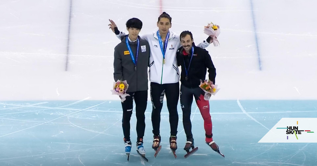 Index - Sports - Short track speed skating: Another gold doubled, Sándor Liu Shaolin here