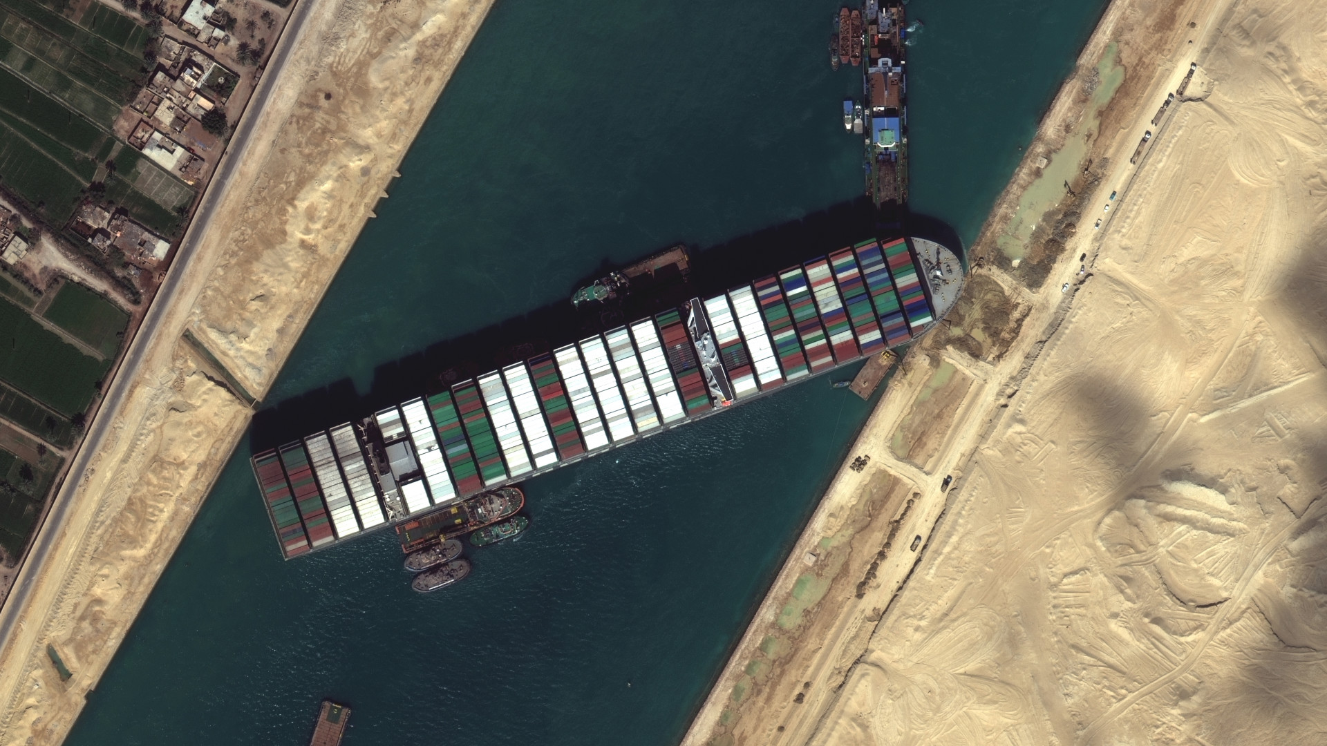 The ship that was blocking the Suez Canal moved