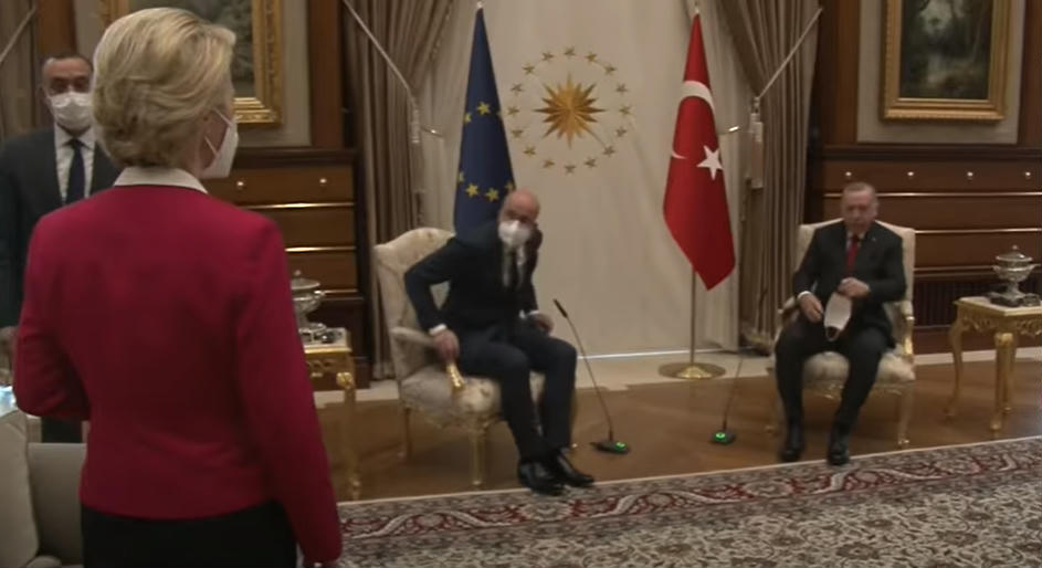 Von der Leyen did not get a chair when European Union leaders negotiated with Erdogan