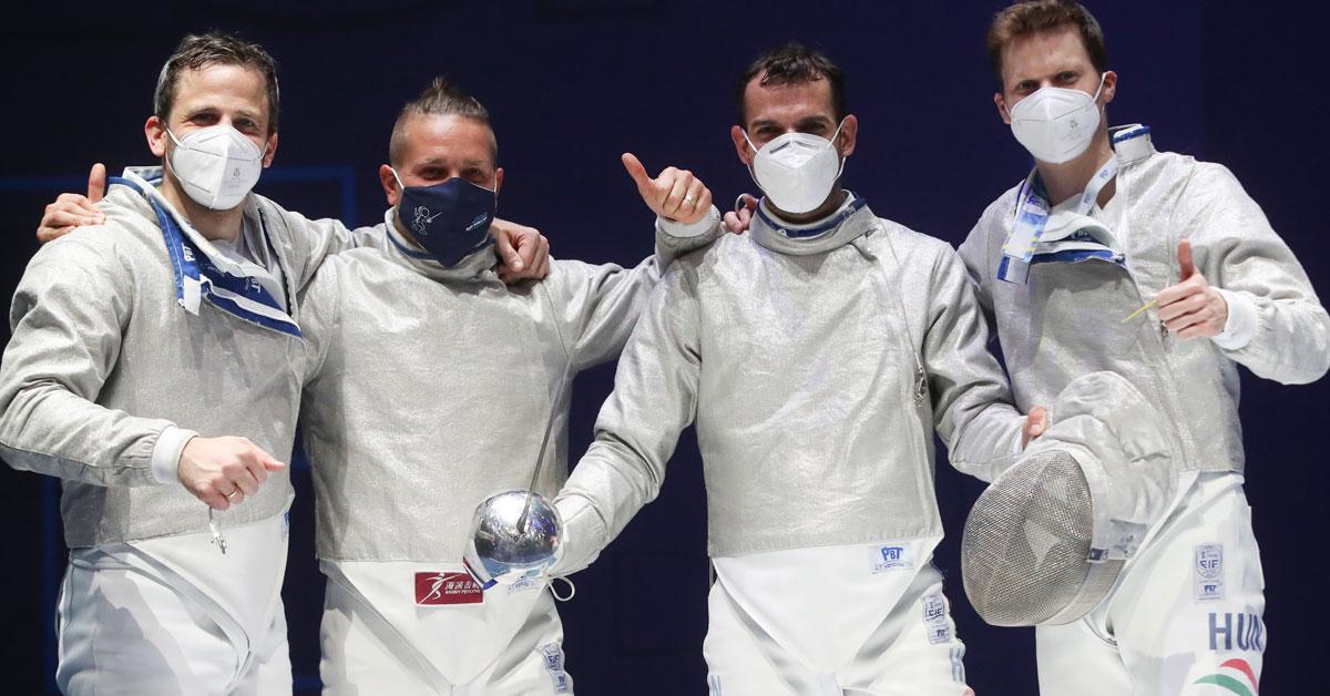 Fencing: The Hungarian men's team won a bronze medal at the Wings Sword Race in Budapest