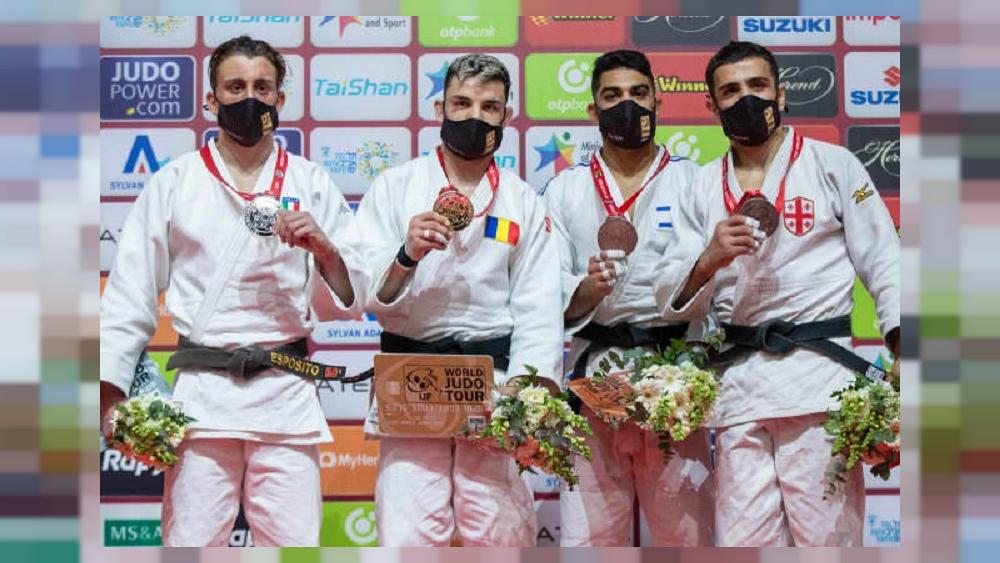 An Iranian judo player wrote sports history on the second day of the Tel Aviv Grand Slam tournament