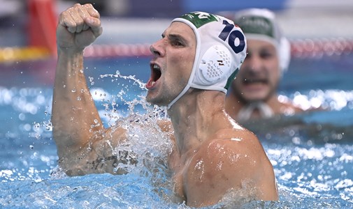 Among the top four, men's water polo team, silver medalist Victor Lorenz - live from the Olympics