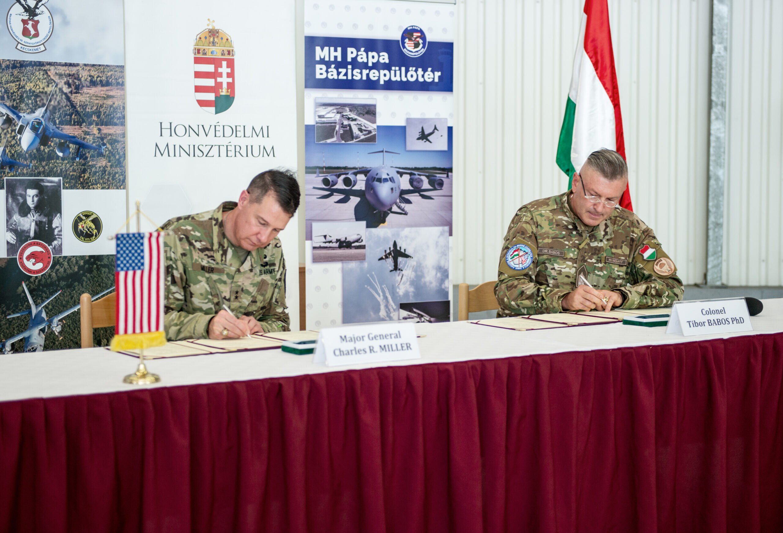 The United States and Hungary sign implementing agreements on the use of air bases