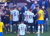 The Brazil-Argentina World Cup qualifier match was halted amid stunning scenes