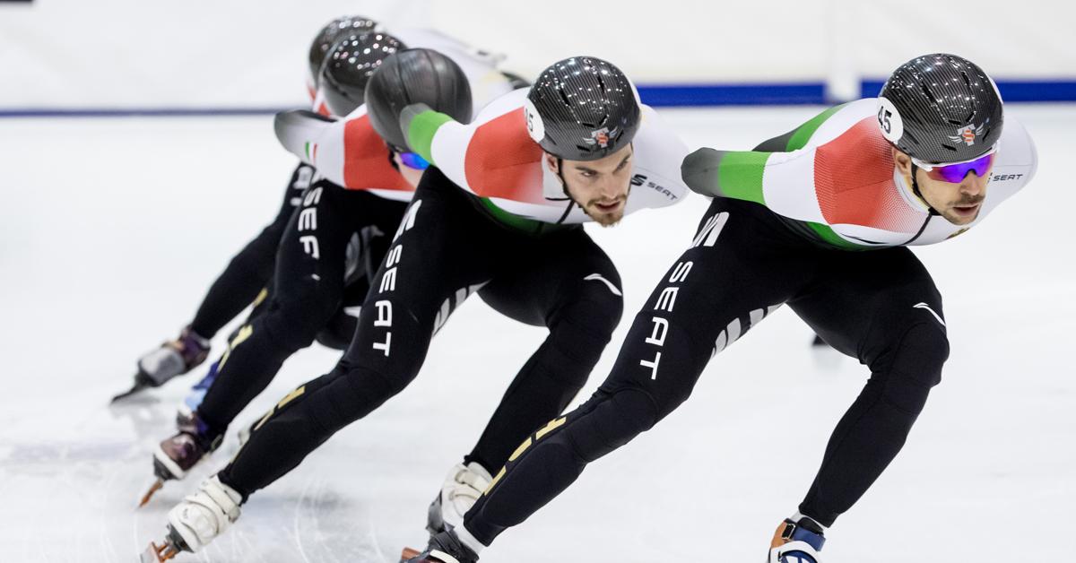 NS.  Speed ​​skating: men's relay semi-finals at the World Cup in Beijing
