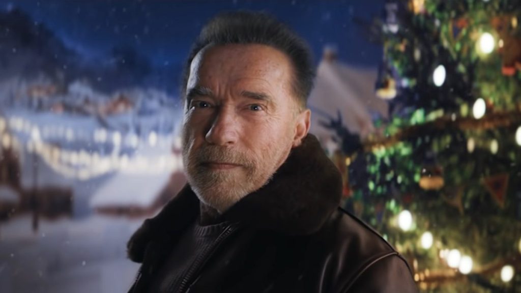 Starring Schwarzenegger, a touching Christmas ad for the game that has nothing to do with tanks