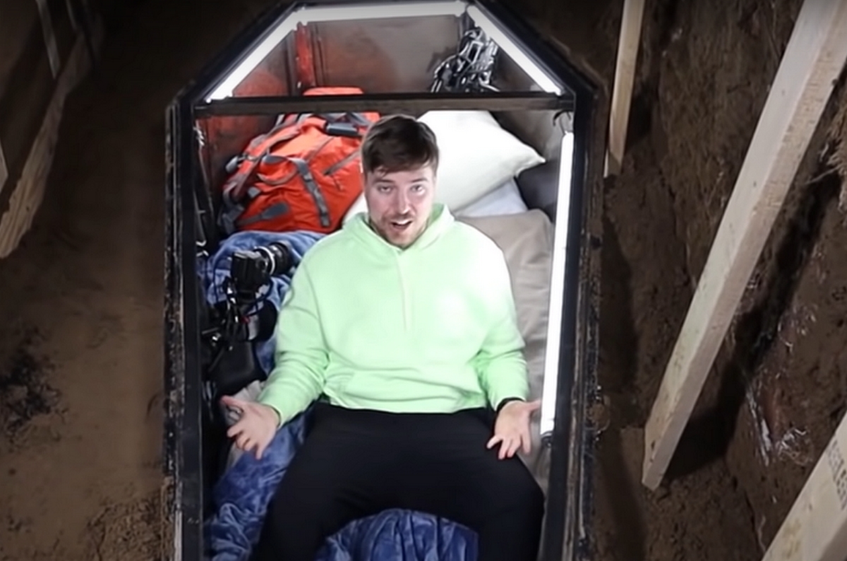 The famous vlogger was buried alive in the most watched YouTube video in America this year