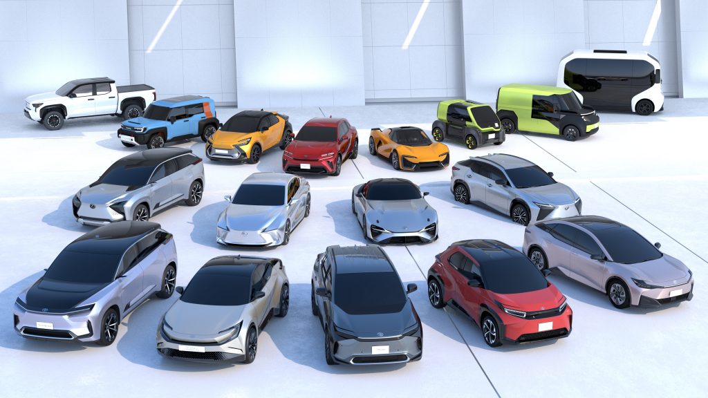 Toyota, which shocked the world, revealed 15 new electric cars at once