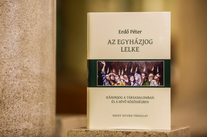 Cardinal Peter Erde's four volumes of Canon Law Studies were presented at Budapest Hungarian Post