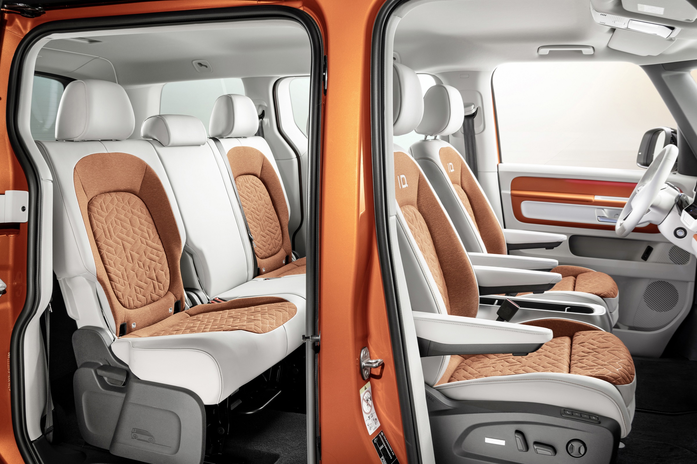 Official interior pictures of Volkswagen electric mini bus