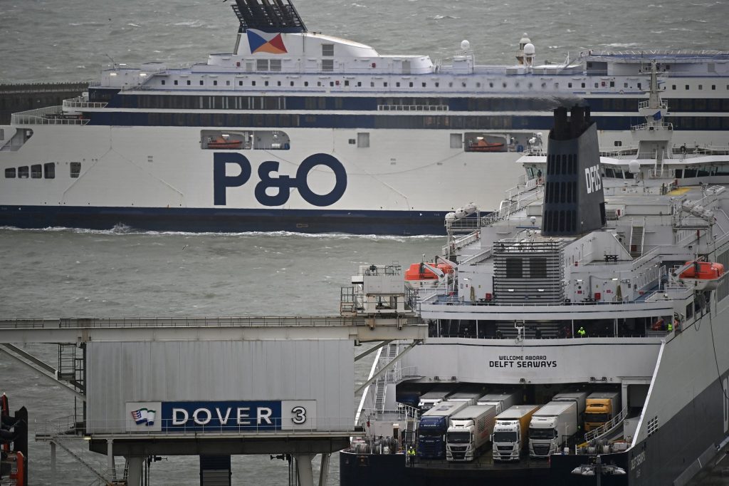 A large part of its crew has been laid off by Britain's largest ferry company