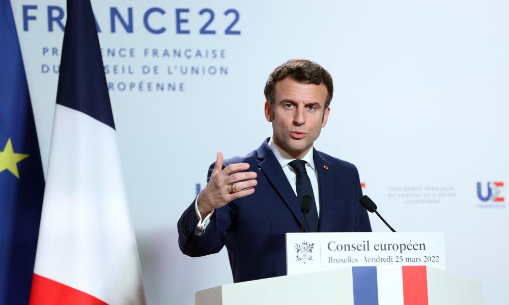 Macron distanced himself from Biden's statement that Putin cannot remain in power