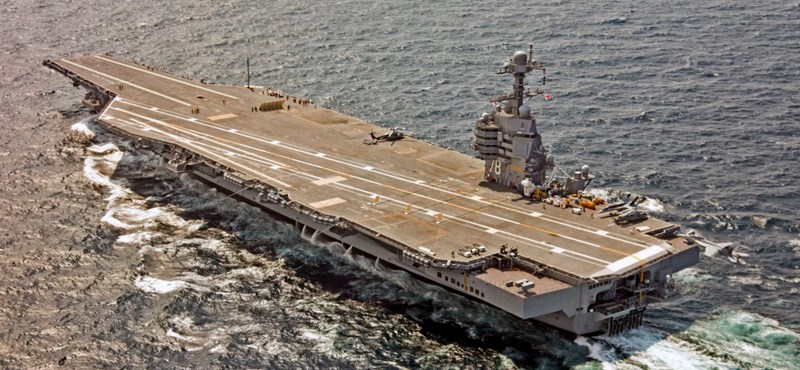 The $13 million US aircraft carrier is complete