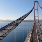 It is the longest suspension bridge in the world and connects Europe with Asia