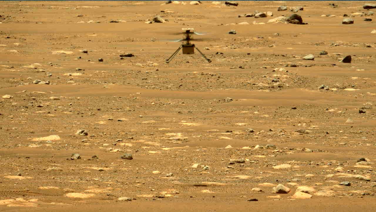 Mars helicopter took off