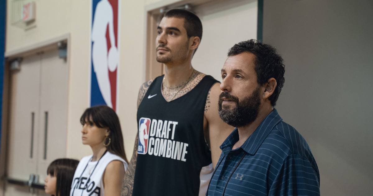 Adam Sandler is also great as a tired basketball coach