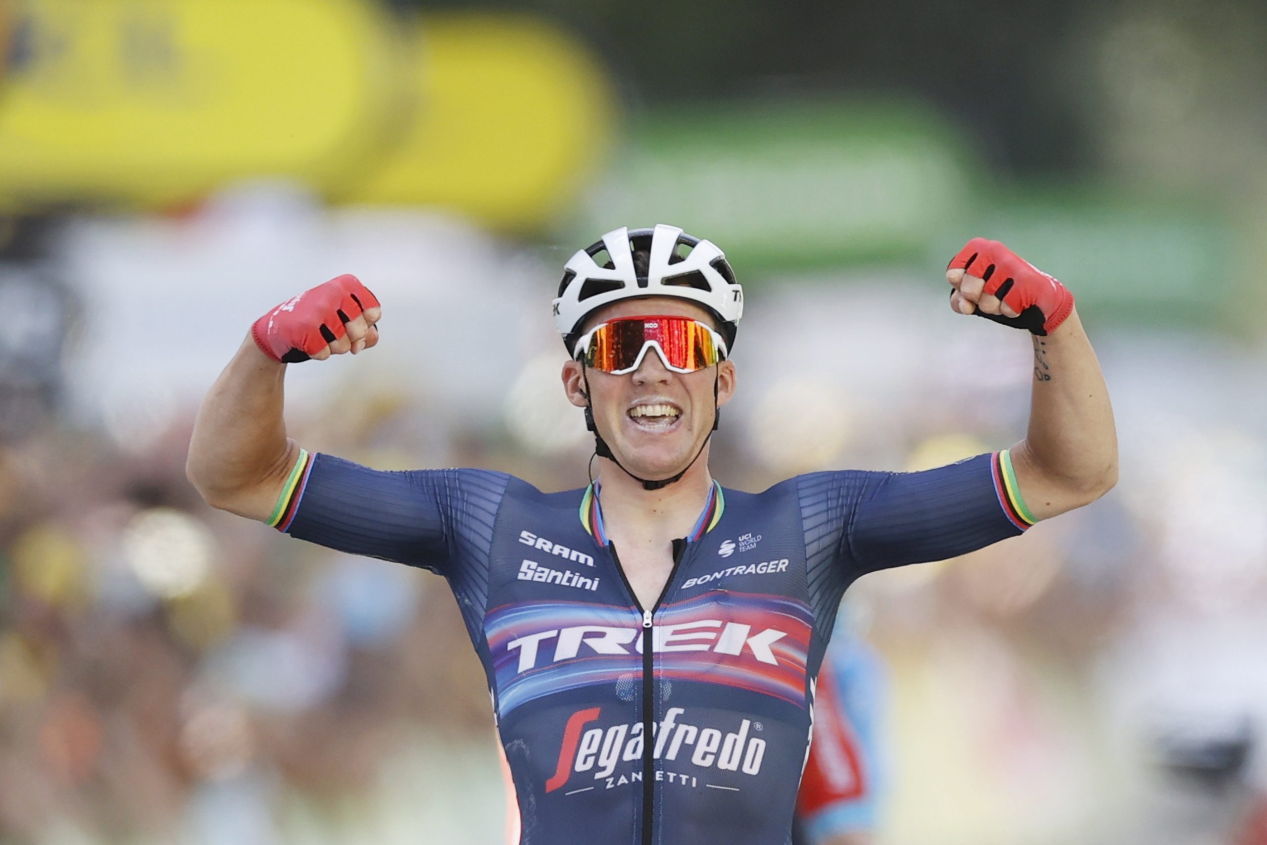 Former world champion Pedersen won a breakaway stage in the Tour de France