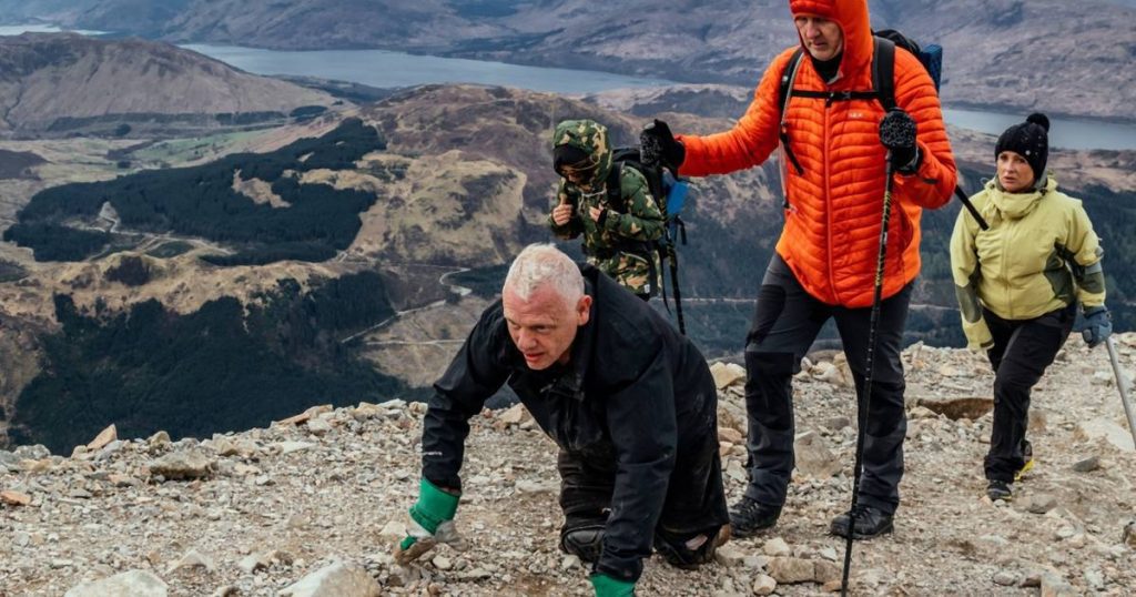 Ab climbed the highest mountain in the UK without legs