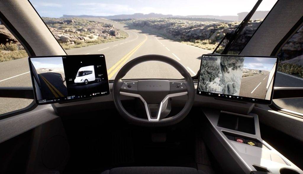 Totalcar - Magazine - This will be the cabin of the Tesla truck driver
