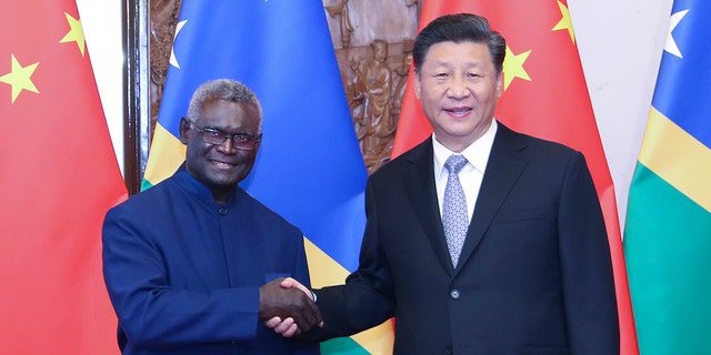 On October 9, 2019, Chinese President Xi Jinping met with the Prime Minister of the Solomon Islands, Manasseh Sogavari, in Beijing.