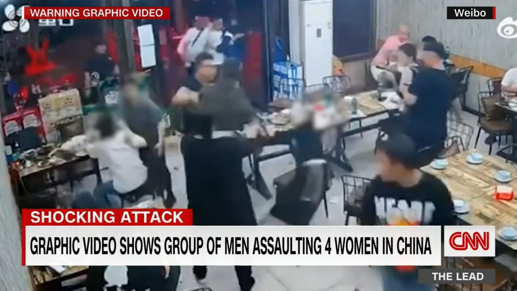 Chinese authorities have charged dozens of people over a brutal attack on a restaurant