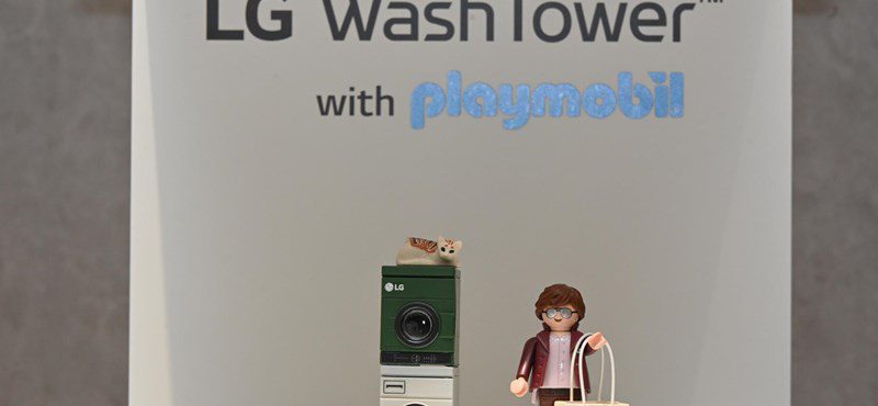The new LG washing machine is about 4cm high