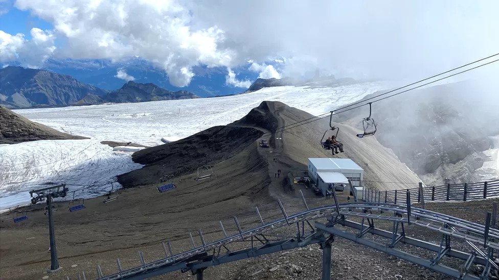 The disappearance of glaciers in Switzerland threatens the water supply in Europe