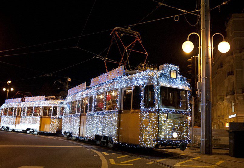 However, light trams start in Budapest